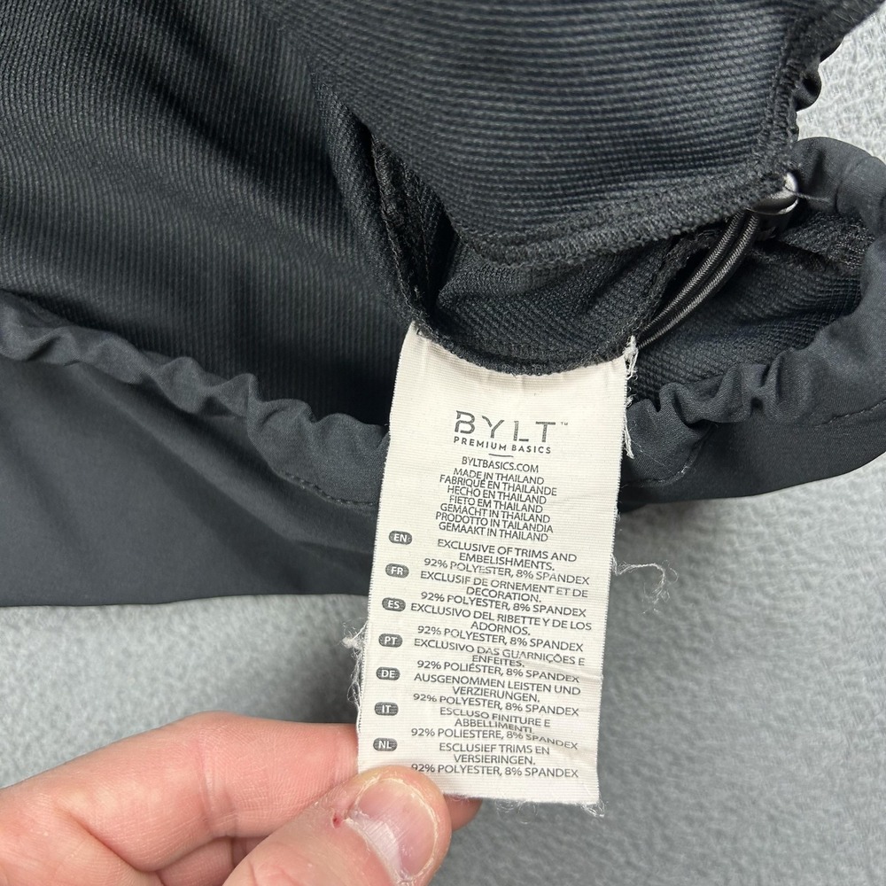 BYLT Jacket Mens 2XL Black Quarter‎ Zip Pullover Stretch Zip Pockets Athletic - Picture 6 of 10